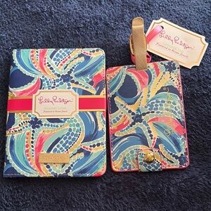 Lilly Pulitzer Passport cover and Luggage tag.